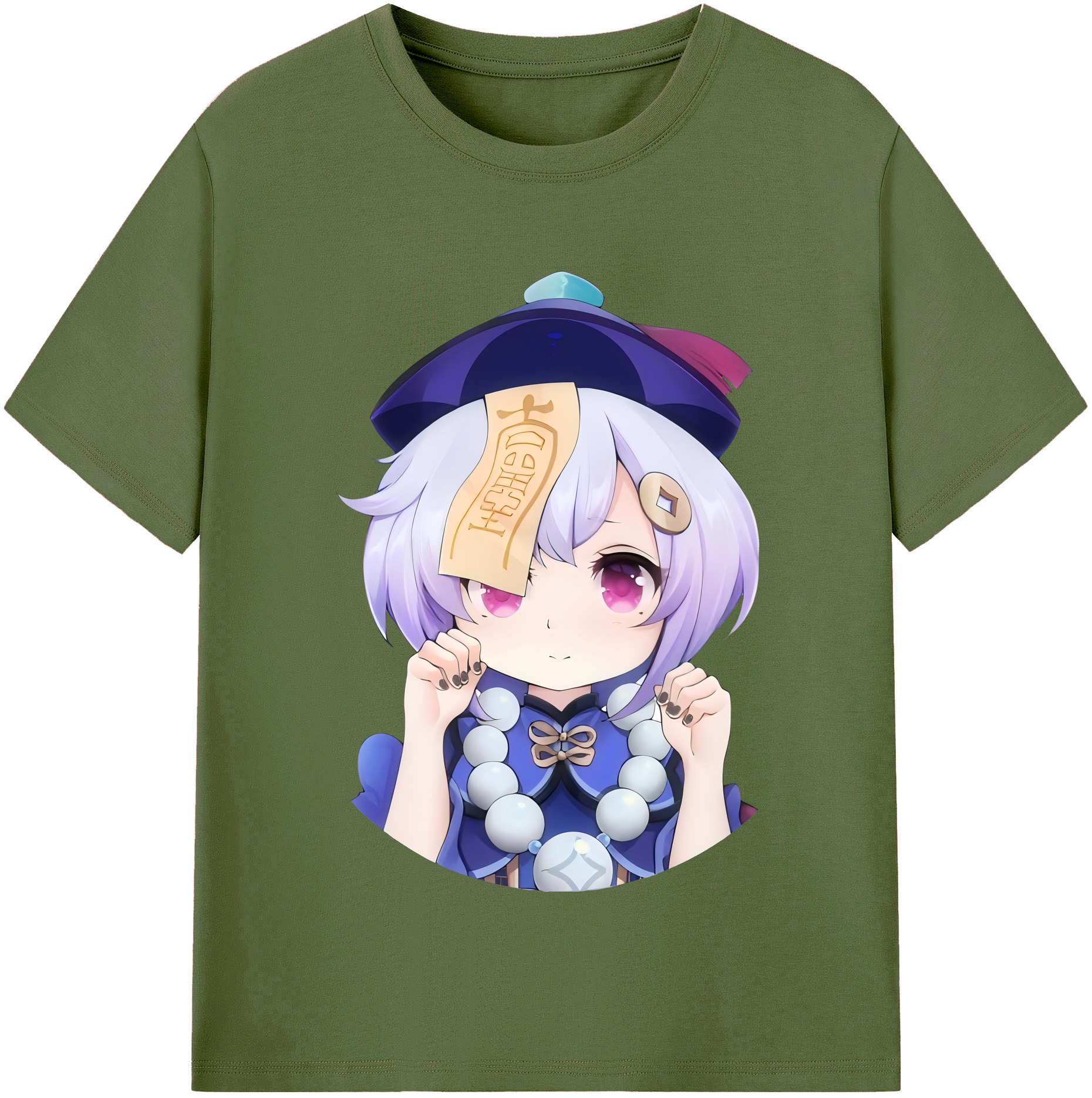 げんし神 七七 なな  genshin Nana 綿100％半袖Tシャツ（フロントプリント）